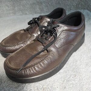 SAS Bout Time Loafers Mens 14 Brown Leather Comfort Shoes Protalus Insoles